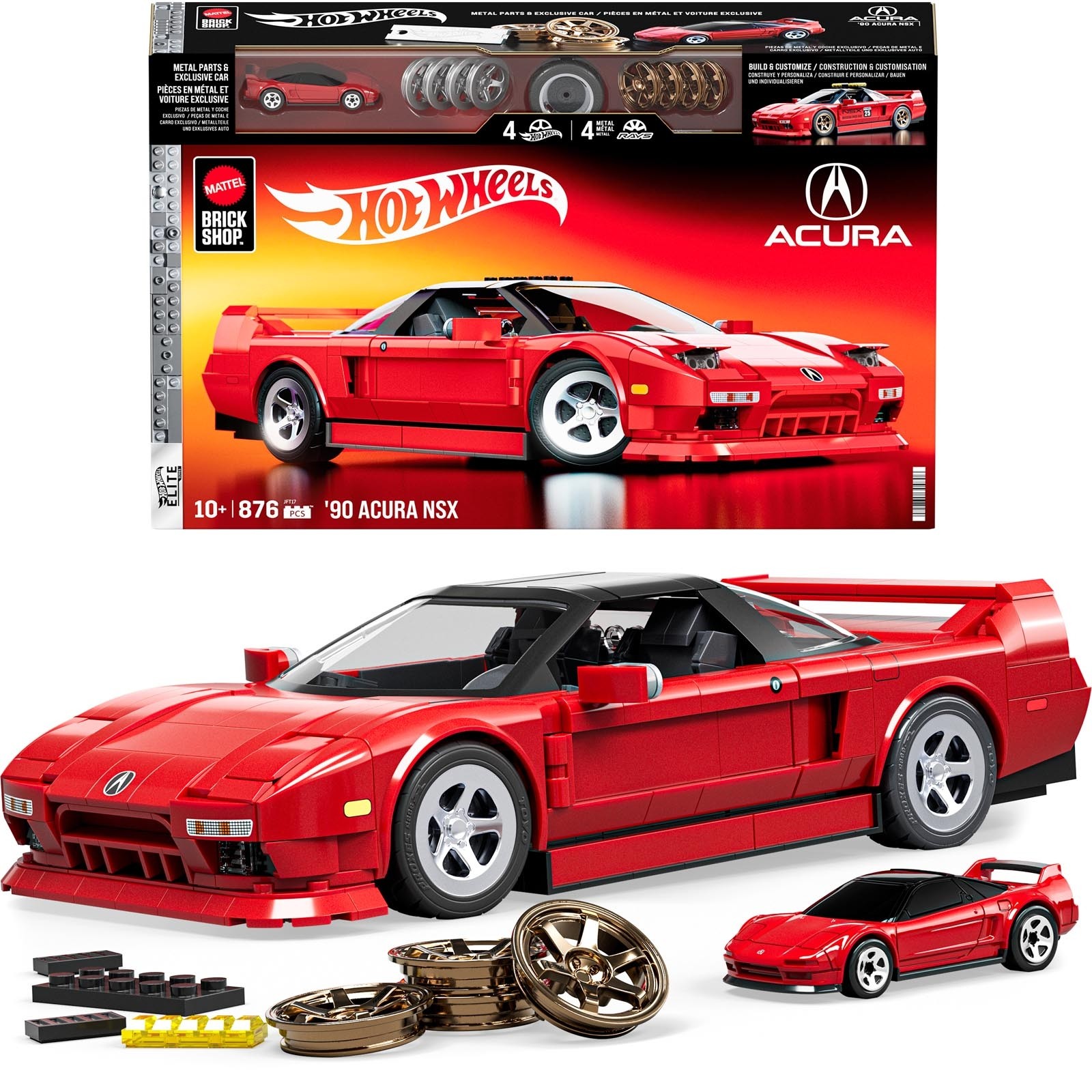 Brick Shop Hot Wheels Elite - 90 Acura NSX - Mattel - JFT17 Escala